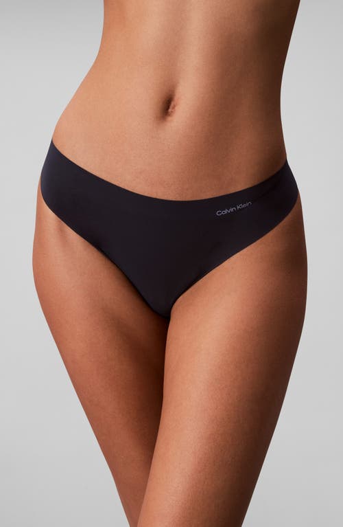 Calvin Klein Invisibles 3-pack Thongs In Black