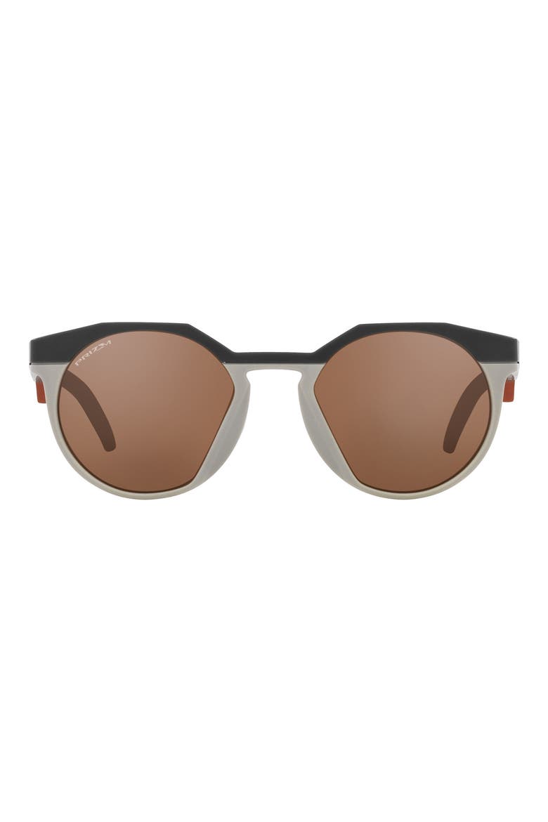 HSTN 52mm Prizm™ Round Sunglasses, Main, color, CARBON