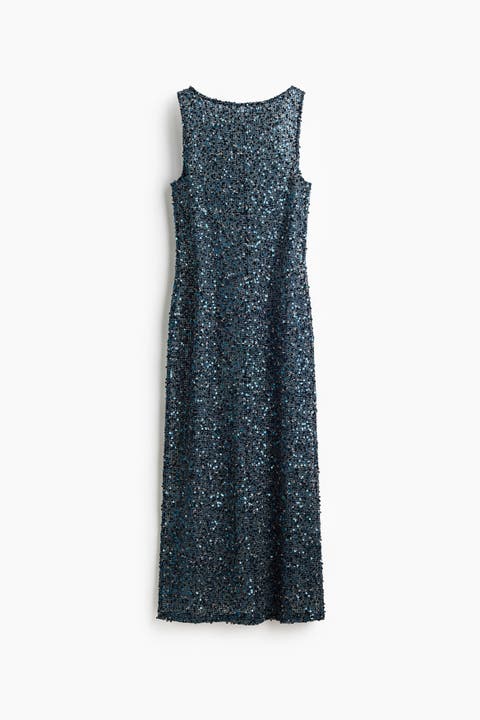 Sequined Net Dress