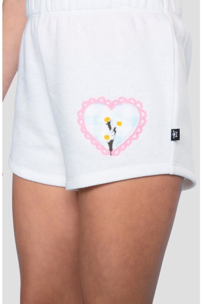 Kids' Cloud Soft Dophin Shorts, Alternate, color, IVORY GINGHAM