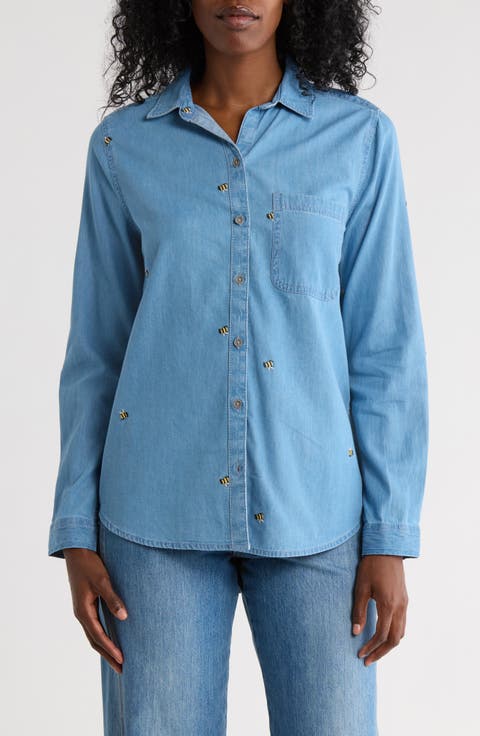 Kayden Embroidered Button-Up Shirt