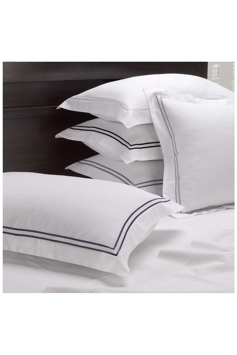Cotton Percale 3-Piece Duvet Set with Satin Stitching, Alternate, color, SILVER