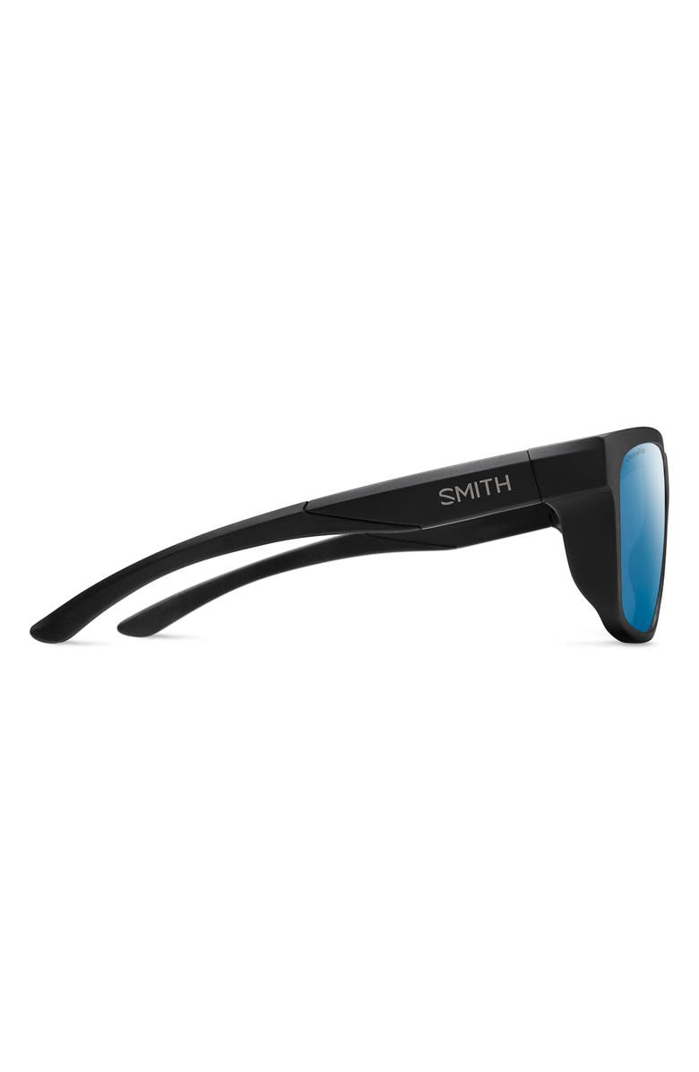 Smith Barra 59mm ChromaPop<sup>™</sup> Polarized Sunglasses, Alternate, color, Matte Black/ Blue