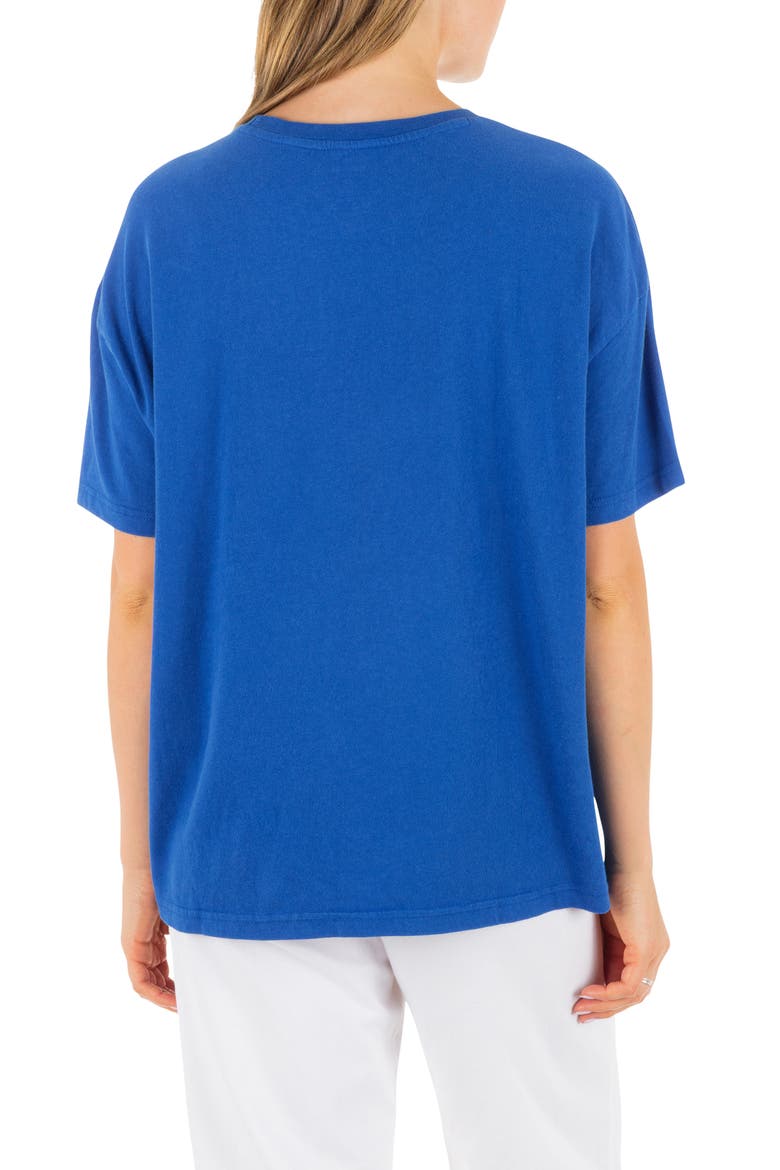 Skulltide Crewneck Cotton Boyfriend T-Shirt, Alternate, color, HYDRO