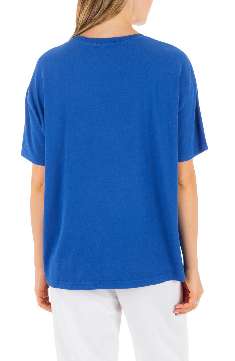 Hurley Skulltide Crewneck Cotton Boyfriend T-Shirt, Alternate, color, Hydro