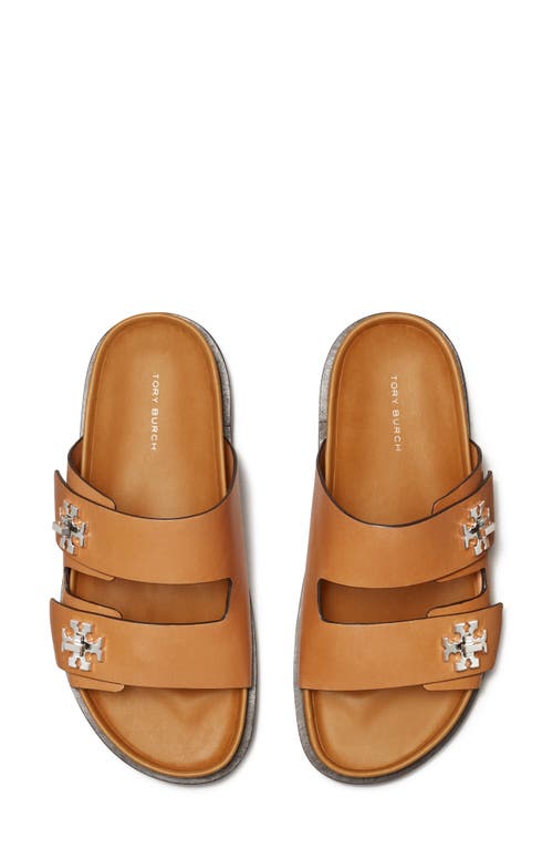 Tory Burch T Lock Sport Slide Sandal In Brown