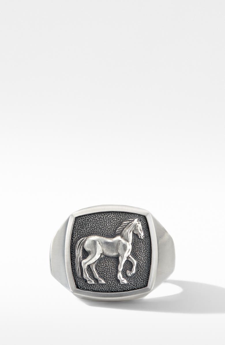 David Yurman Petrvs<sup>®</sup> Horse Signet Ring, Alternate, color, 