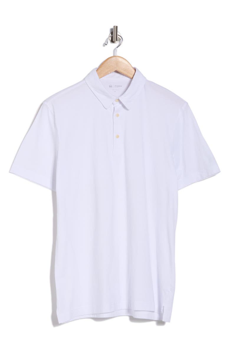 AG Bryce Stretch Cotton Polo, Main, color, True White