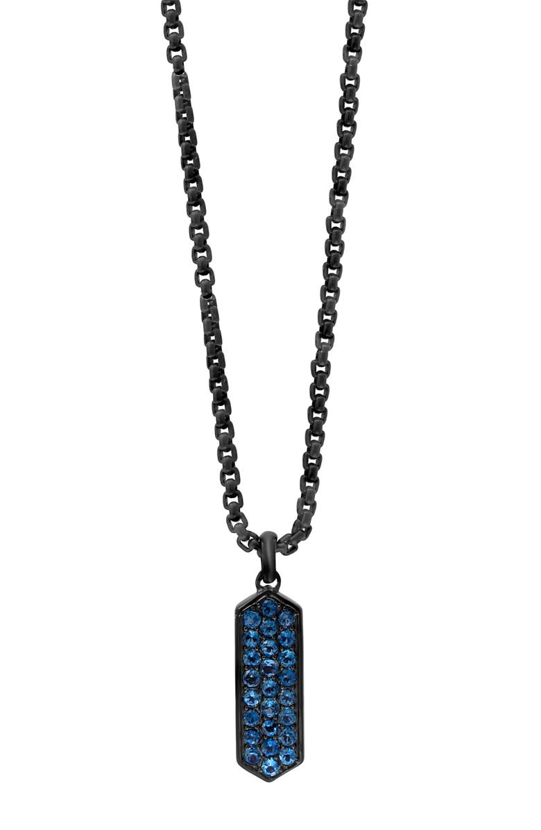 EFFY Men's London Blue Topaz Pendant Necklace, Alternate, color, 