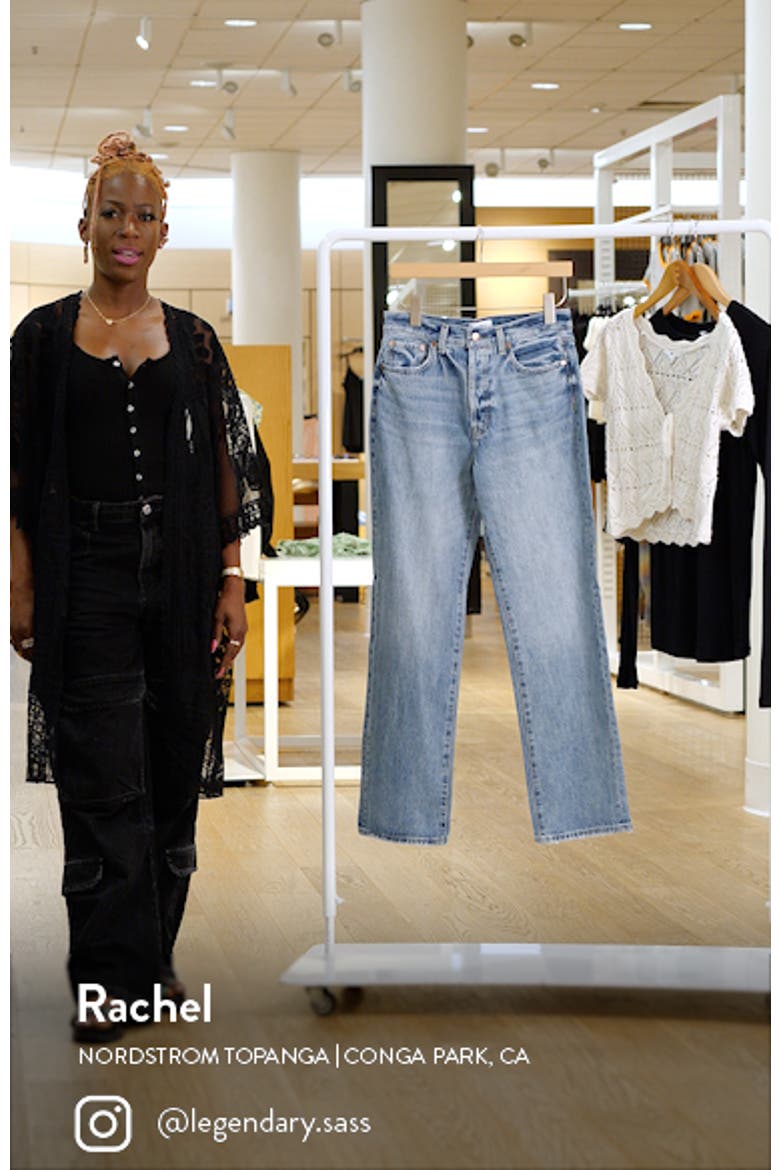 Cassie High Waist Straight Leg Jeans video