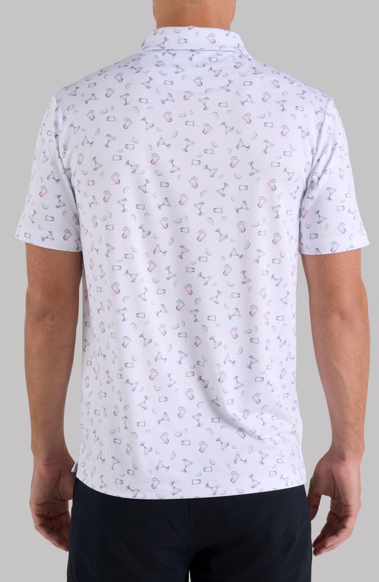 Bad Birdie Core Performance Polo, Alternate, color, Legs For Days - Frosty Petal