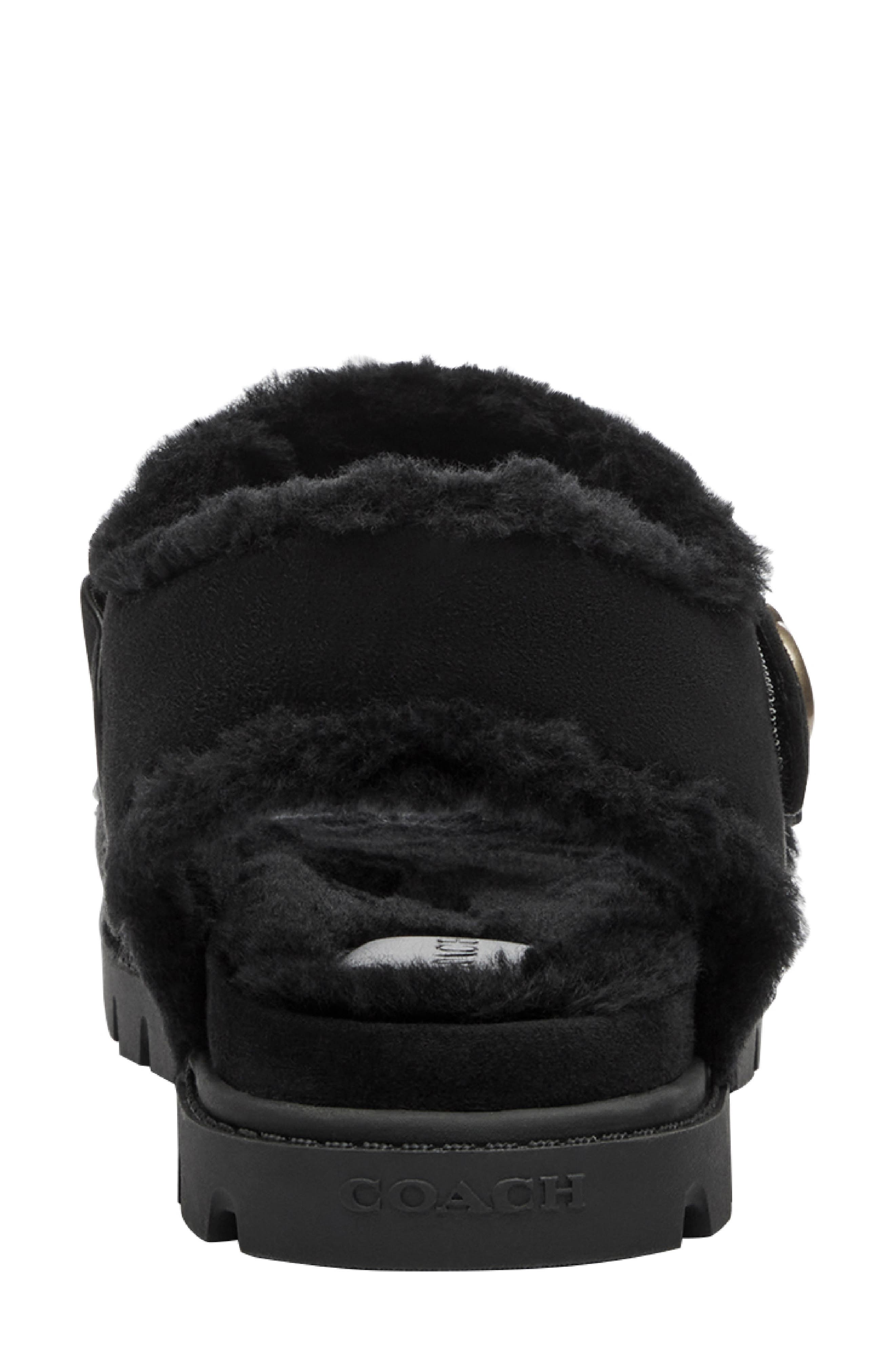 COACH Brynn Genuine Shearling Lined Sandal, Alternate, color, 