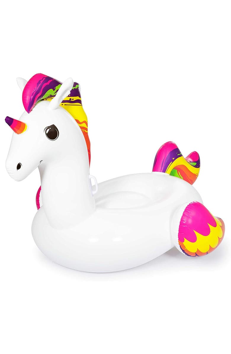 H2OGO! Unicorn Inflatable Rideon, Main, color, Multicolored