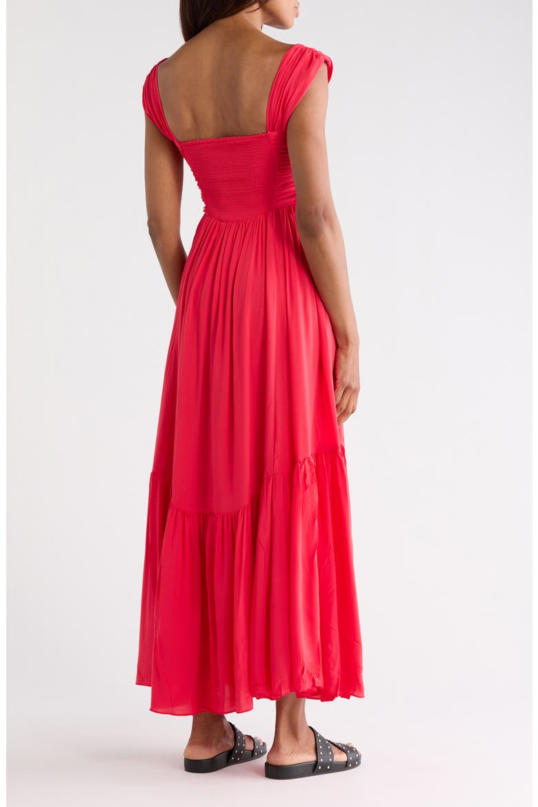 Sasha Tiered Maxi Dress, Alternate, color, RED