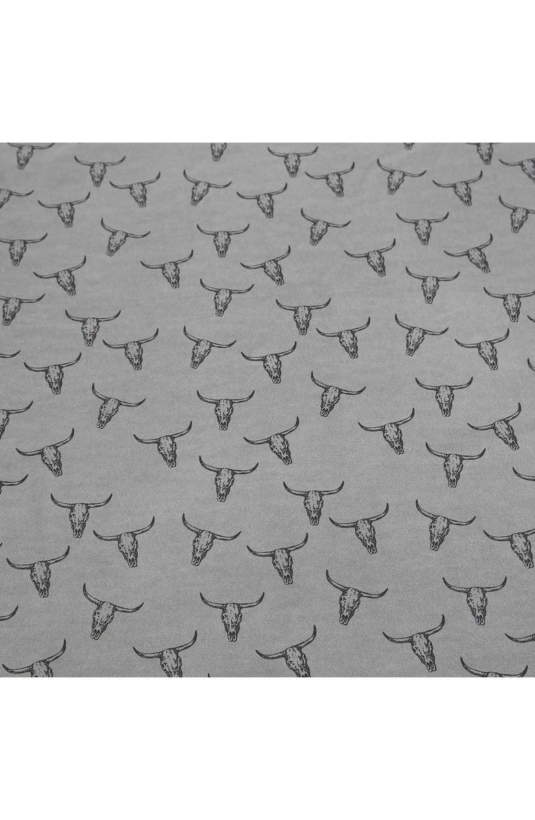 Wrangler Steer Skulls Sheet Set, Alternate, color, Dark Grey