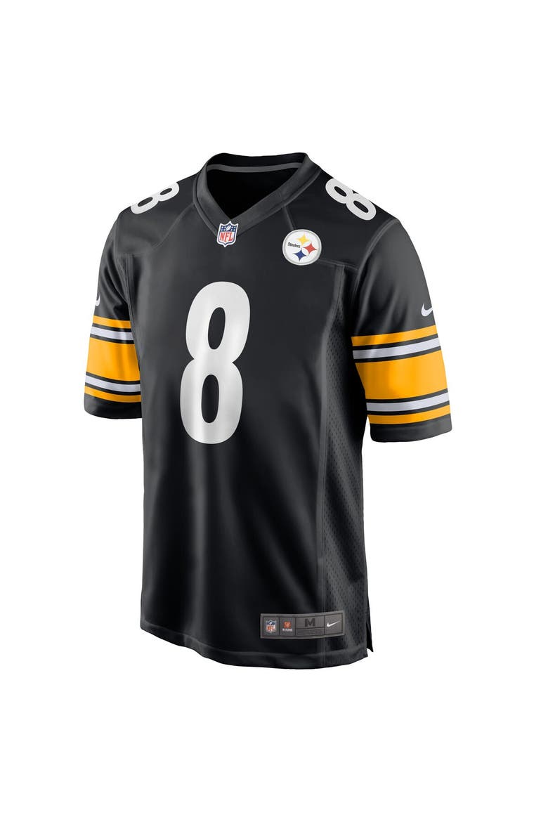 Youth Nike Kenny Pickett Black Pittsburgh Steelers Game Jersey, Alternate, color, Black