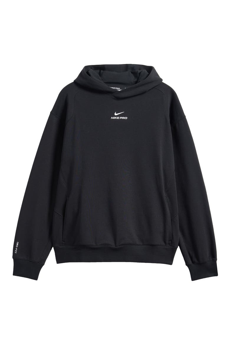 Pro Dri-FIT Pullover Hoodie, Alternate, color, BLACK/ WHITE
