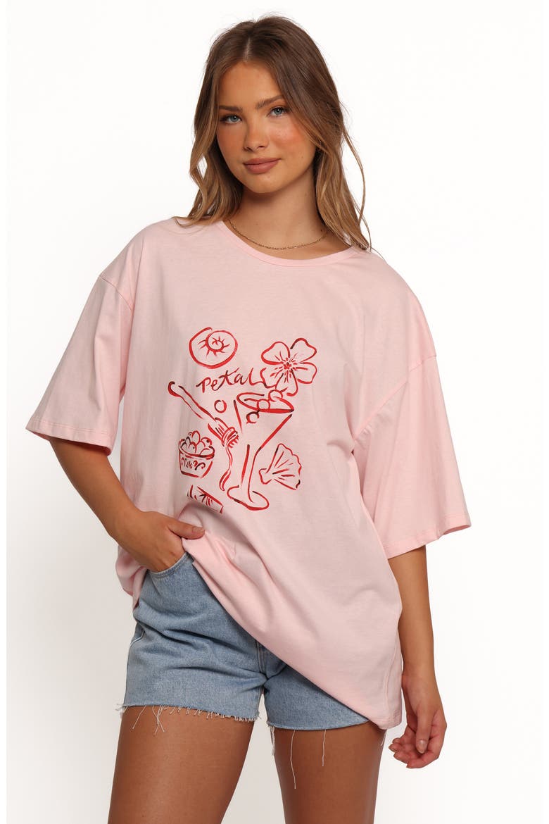 Loa Graphic T-Shirt, Alternate, color, PINK/ RED