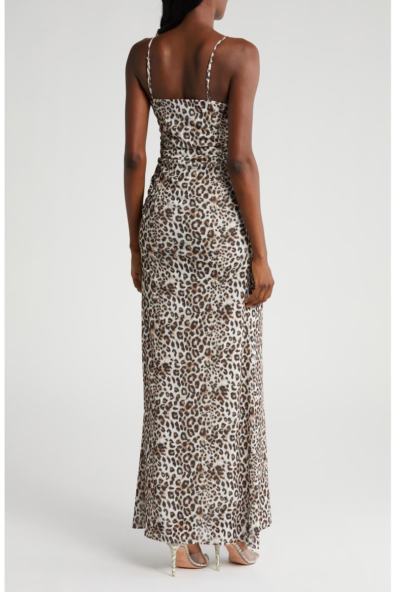 Isabella Print Maxi Dress, Alternate, color, LEOPARD