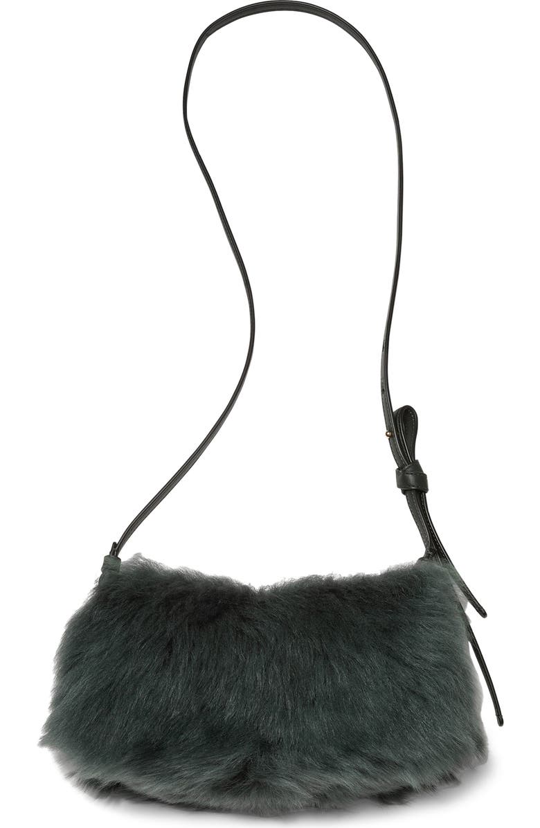 Kate Spade New York loop genuine shearling crossbody bag, Alternate, color,