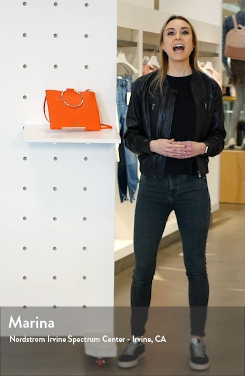 Le Pouch Ring Handle Leather Shoulder Bag, sales video thumbnail