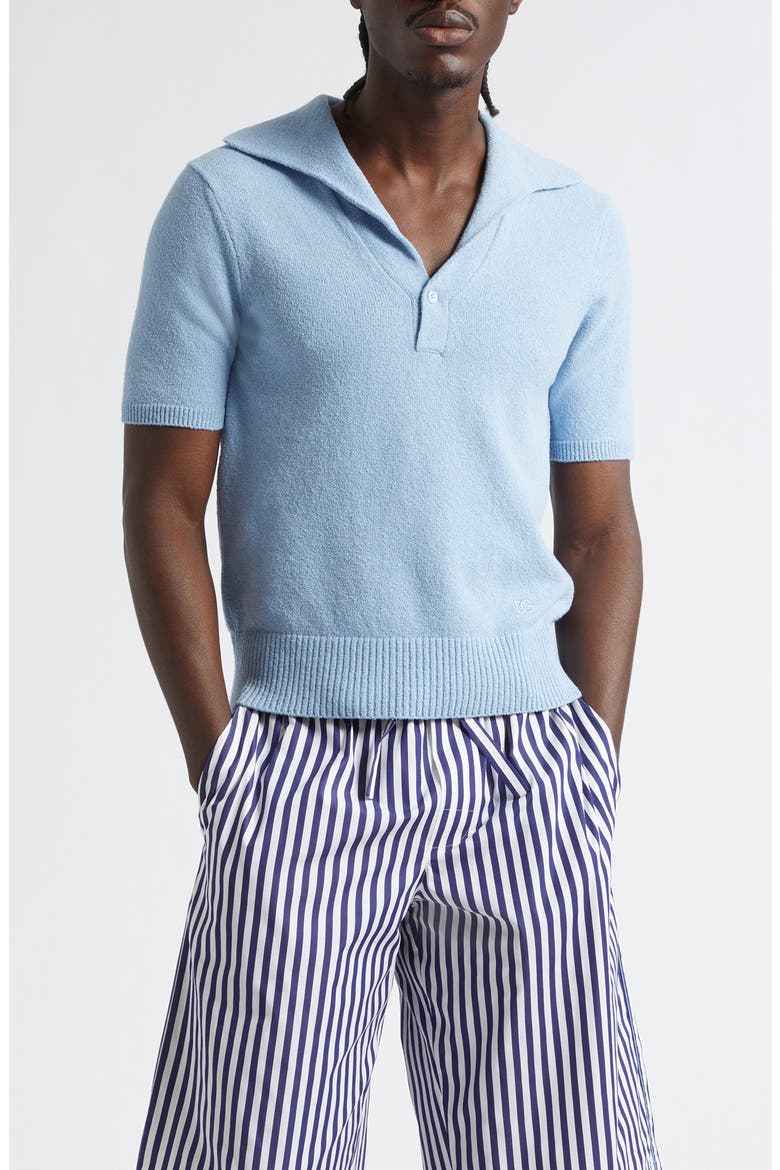 Terry Cloth Polo, Main, color, B6227 AZZURRO 6