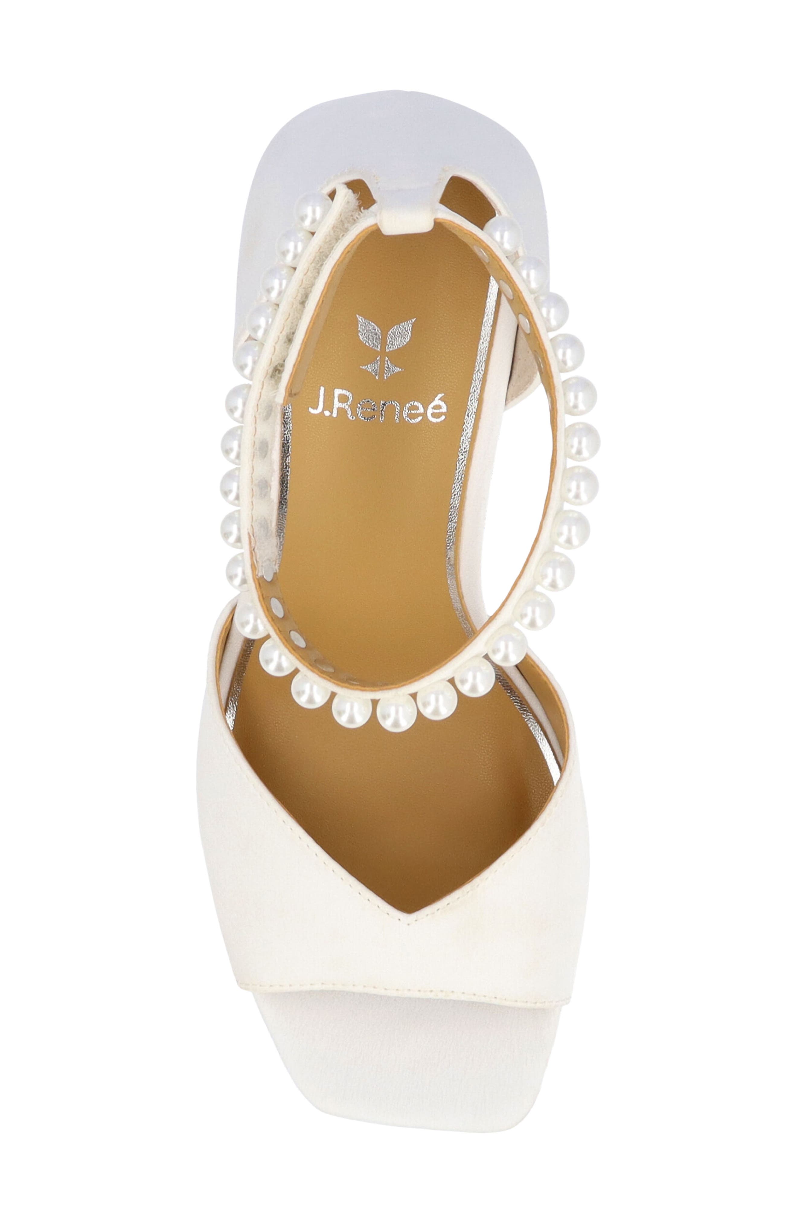 J. Reneé Nerida Ankle Strap Sandal, Alternate, color, White