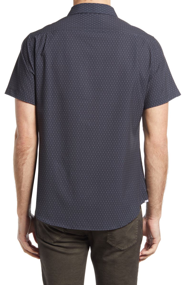 7 Diamonds Digital Dash Performance Short Sleeve Button-Up Shirt, Alternate, color, 