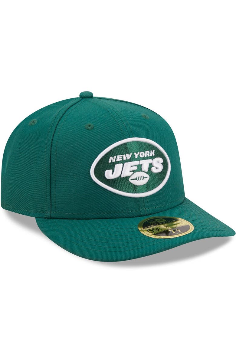 New Era Men's New Era Green New York Jets Omaha Low Profile 59FIFTY Fitted Hat, Alternate, color,