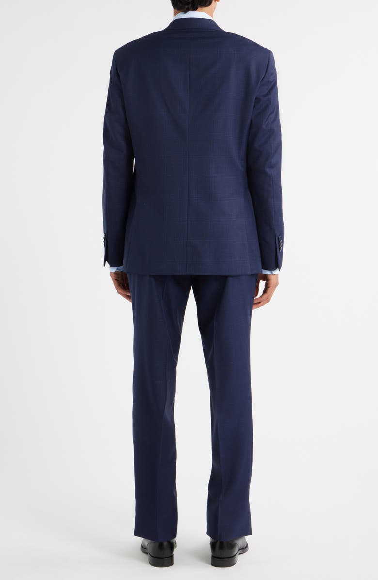 Peter Millar Flynn Classic Fit Windowpane Check Wool Suit, Alternate, color, Navy