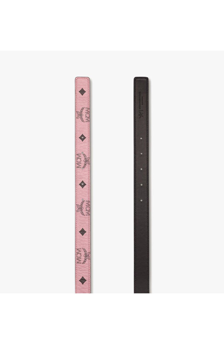MCM M-Art Belt in Visetos, Alternate, color, Soft Pink