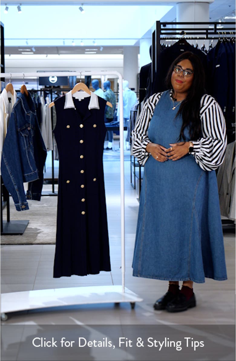 Contrast Collar Button-Up Shirtdress, sales video thumbnail