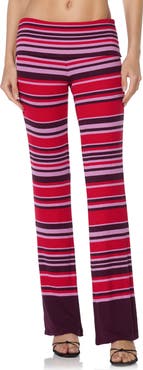 AFRM Tatiana Striped Low Rise Straight Leg Pants