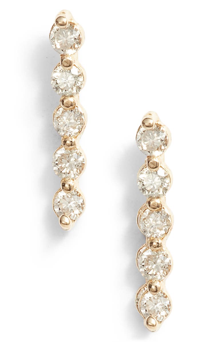 Set & Stones Nicoll Diamond Stud Earrings, Main, color, Gold