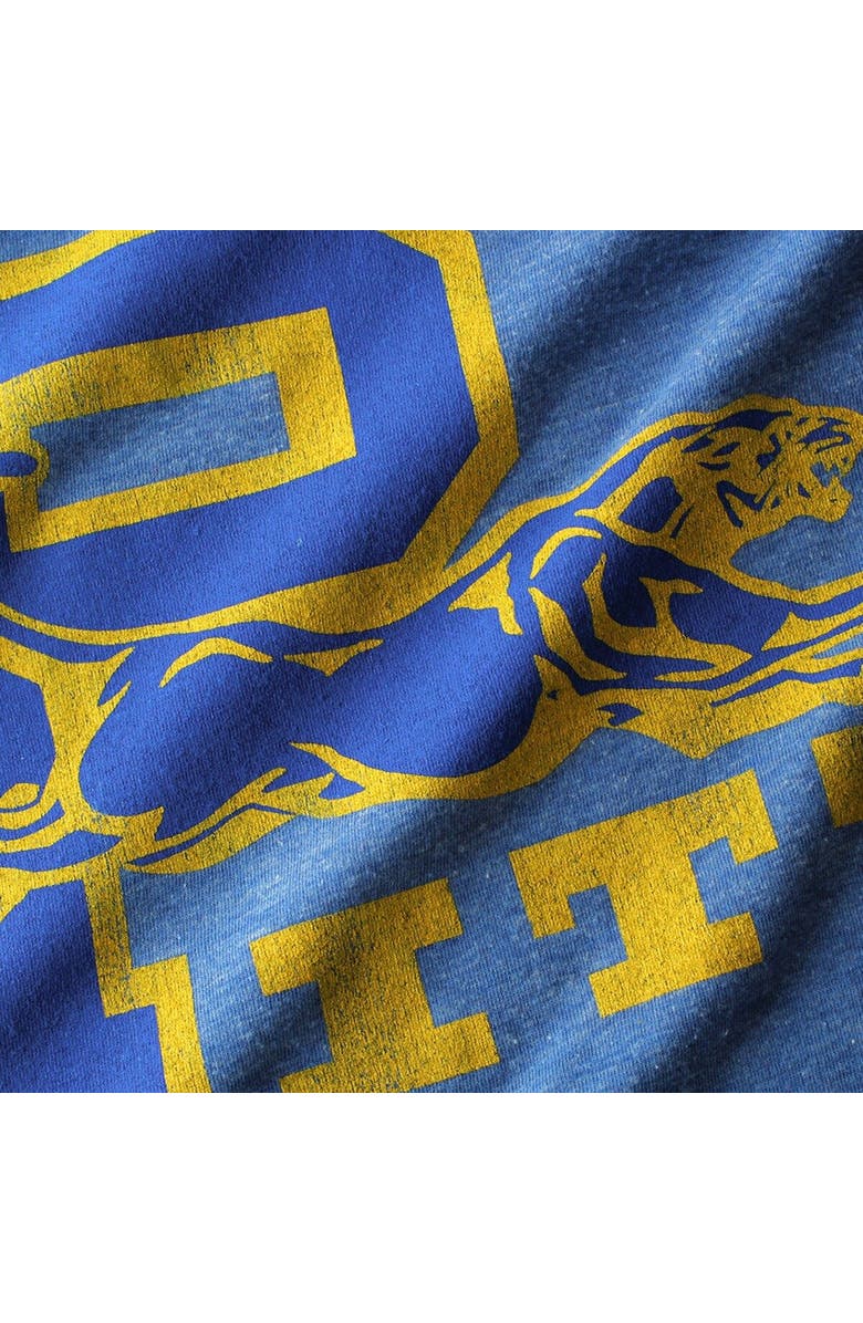 Retro Brand Men's Original Retro Brand Heather Royal Pitt Panthers Vintage Tri-Blend T-Shirt, Alternate, color,