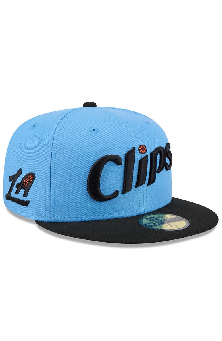New Era Men's New Era  Light Blue LA Clippers 2024/25 City Edition 59FIFTY Fitted Hat, Alternate, color, 