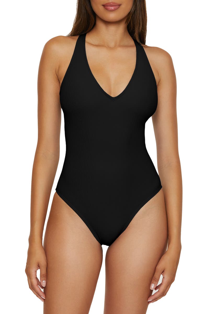 BCA by Rebecca Virtue Multi-Way Rib One-Piece Swimsuit, Main, color, 
