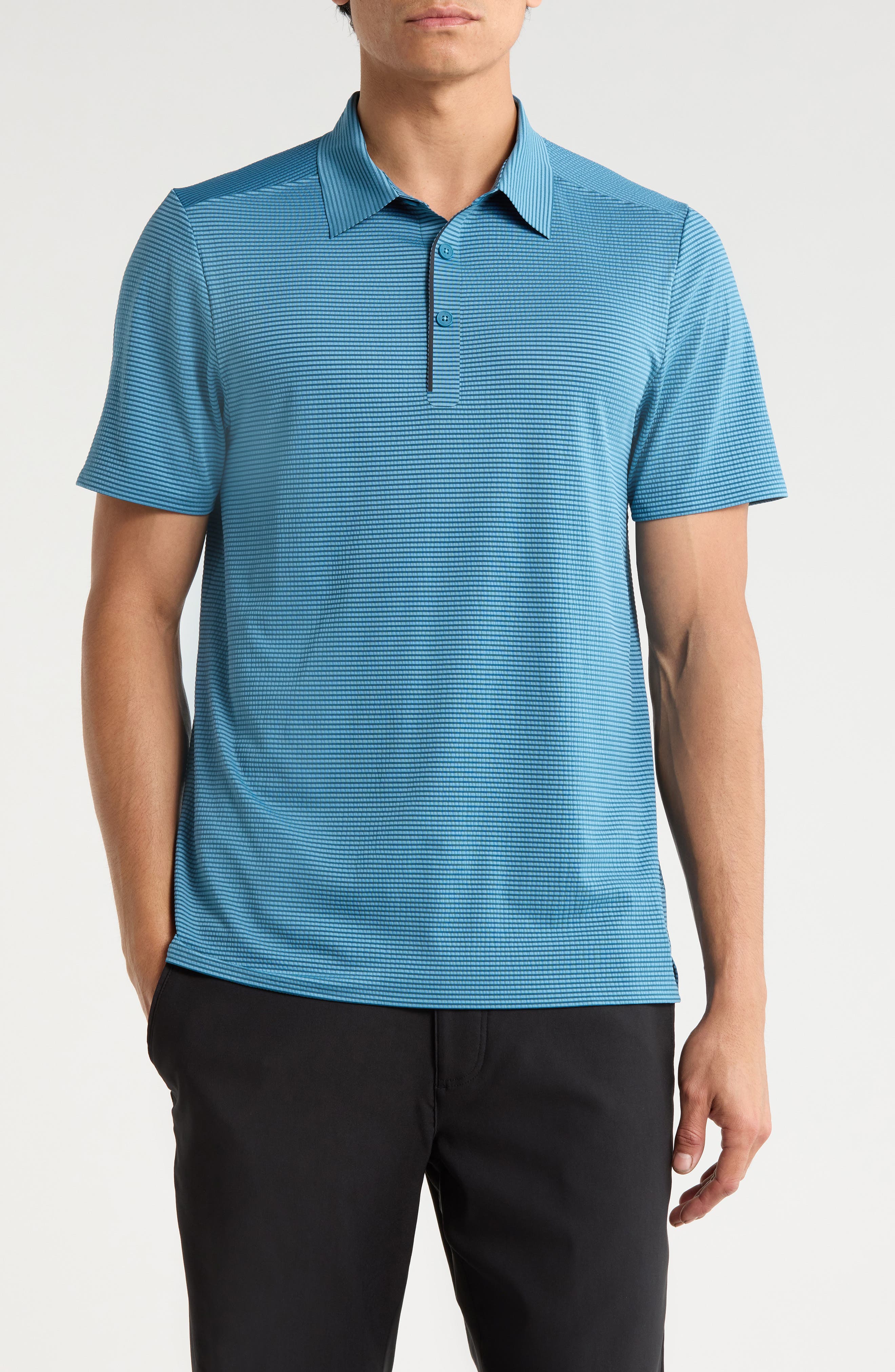 ASH BLUE SEERSUCKER