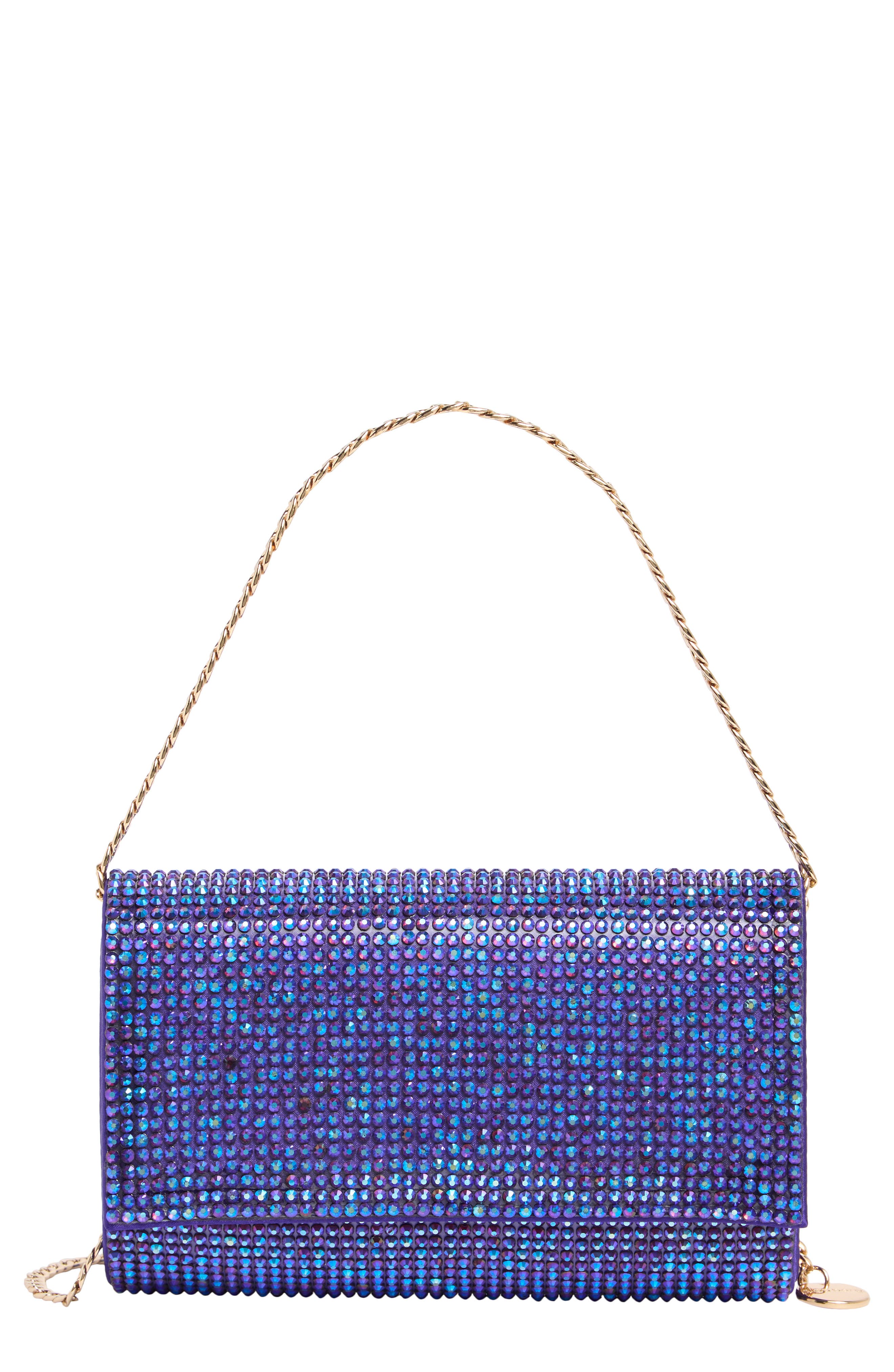 Olga Berg Liv Crystal Clutch, Main, color, 