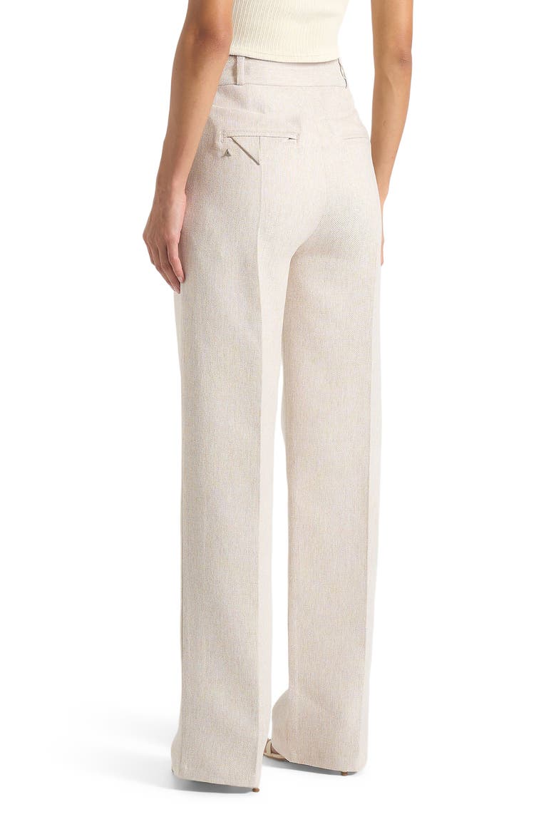 Julie Tailored Twin Pleat Trousers, Alternate, color, Light Beige