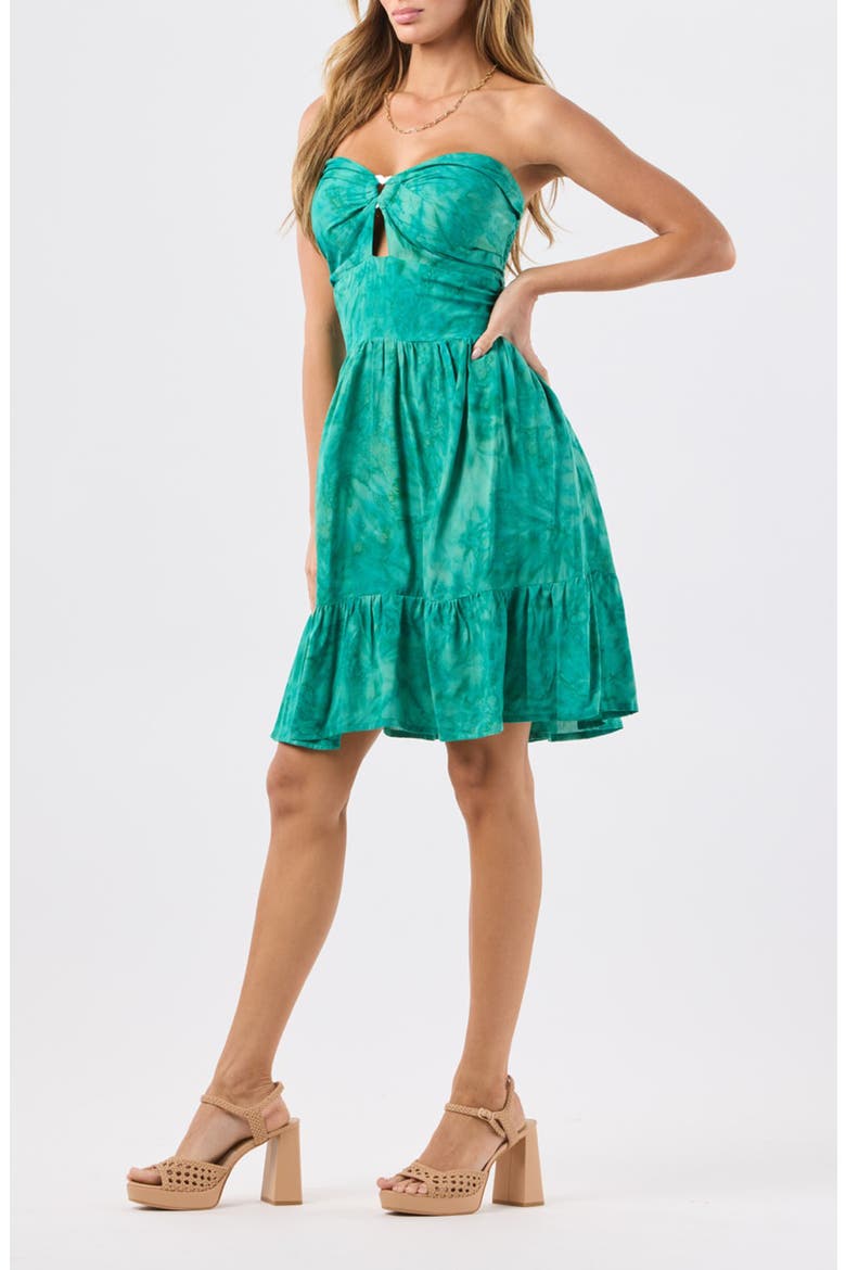 Honey Minidress, Alternate, color, MARBLED JUNGLE