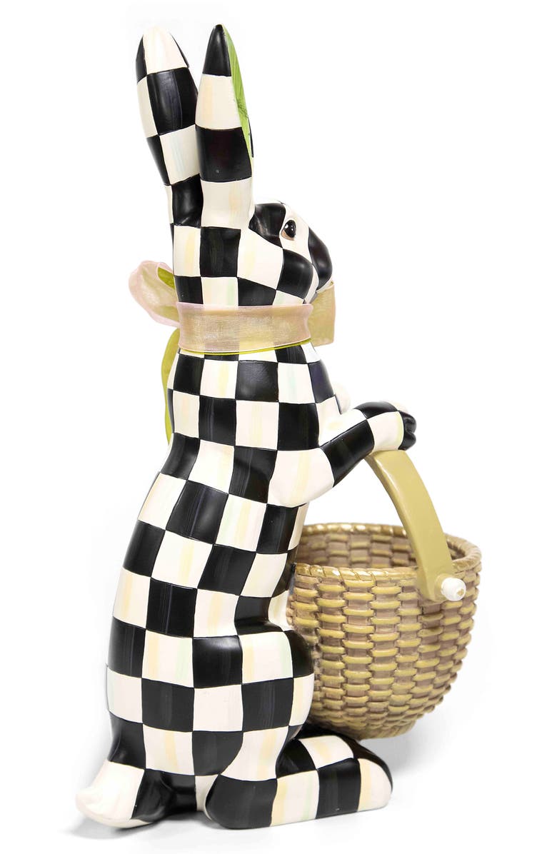 MACKENZIE CHILDS Courtly Check Rabbit, Alternate, color, Black