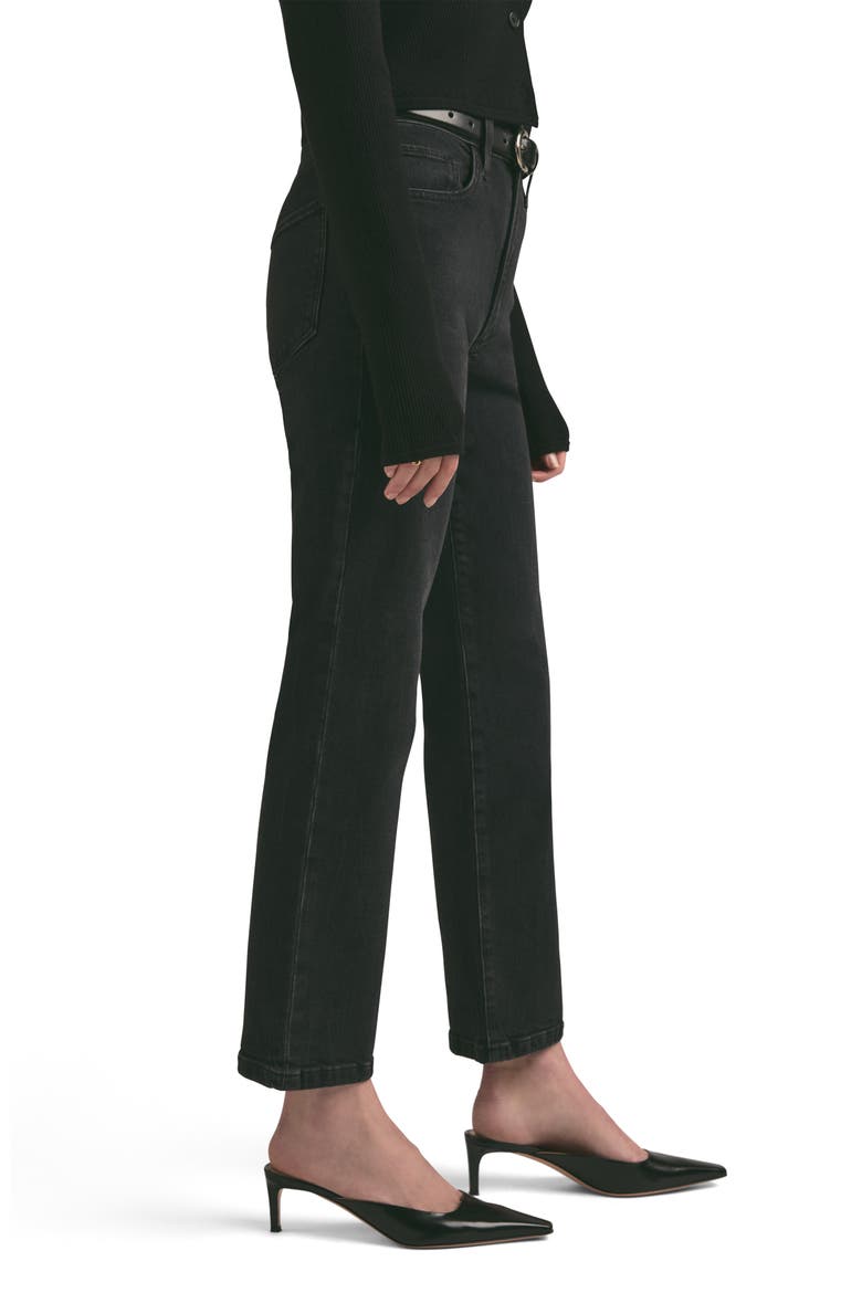 The Morgan Shortie High Waist Straight Leg Jeans, Alternate, color, BOULDER