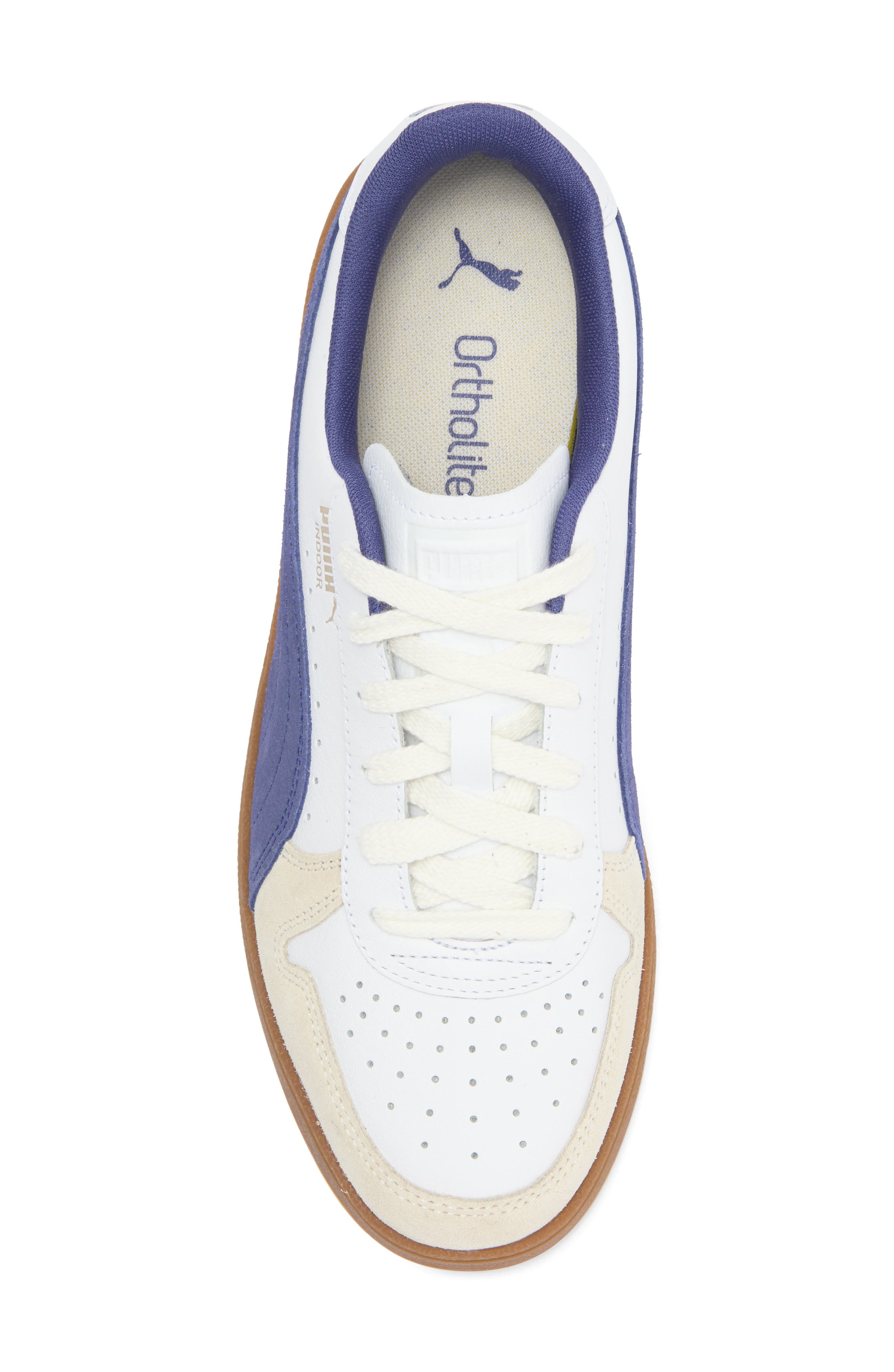 PUMA Indoor Sneaker, Alternate, color, Puma White-Blue Crystal-Gum