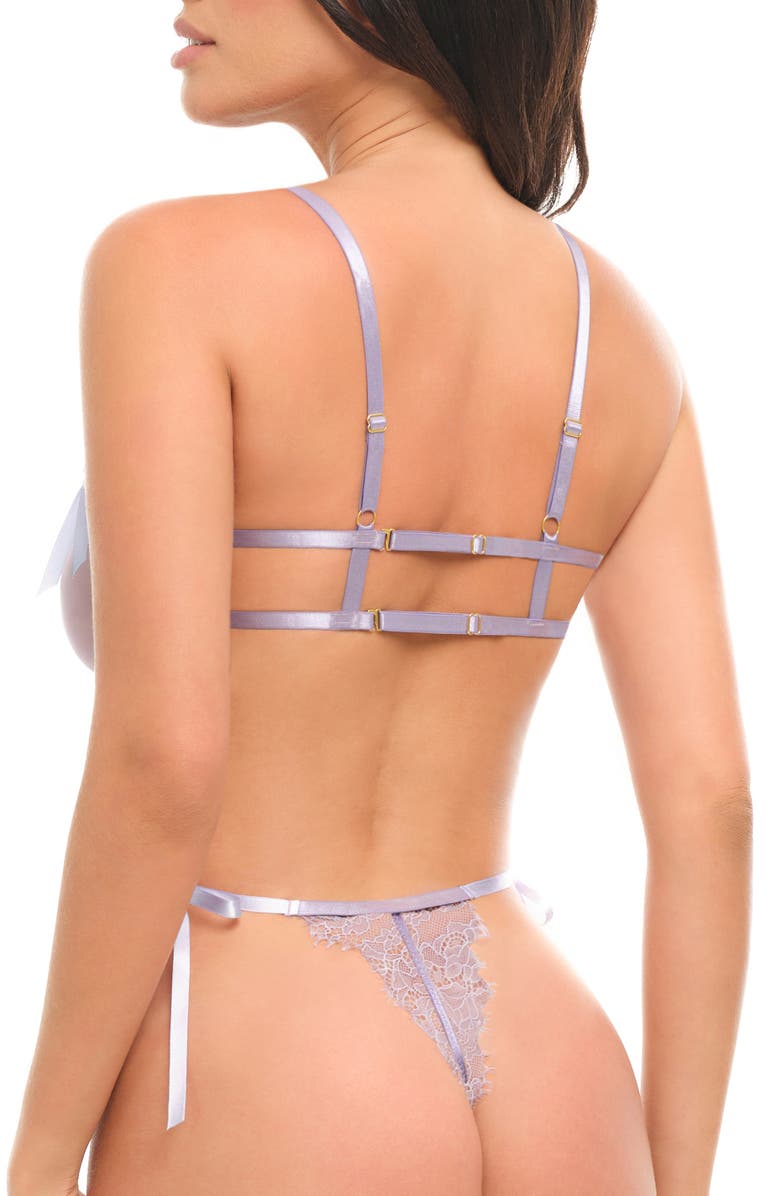 Oh La La Cheri Dahlyia Underwire Lace Teddy, Alternate, color, Purple Haze