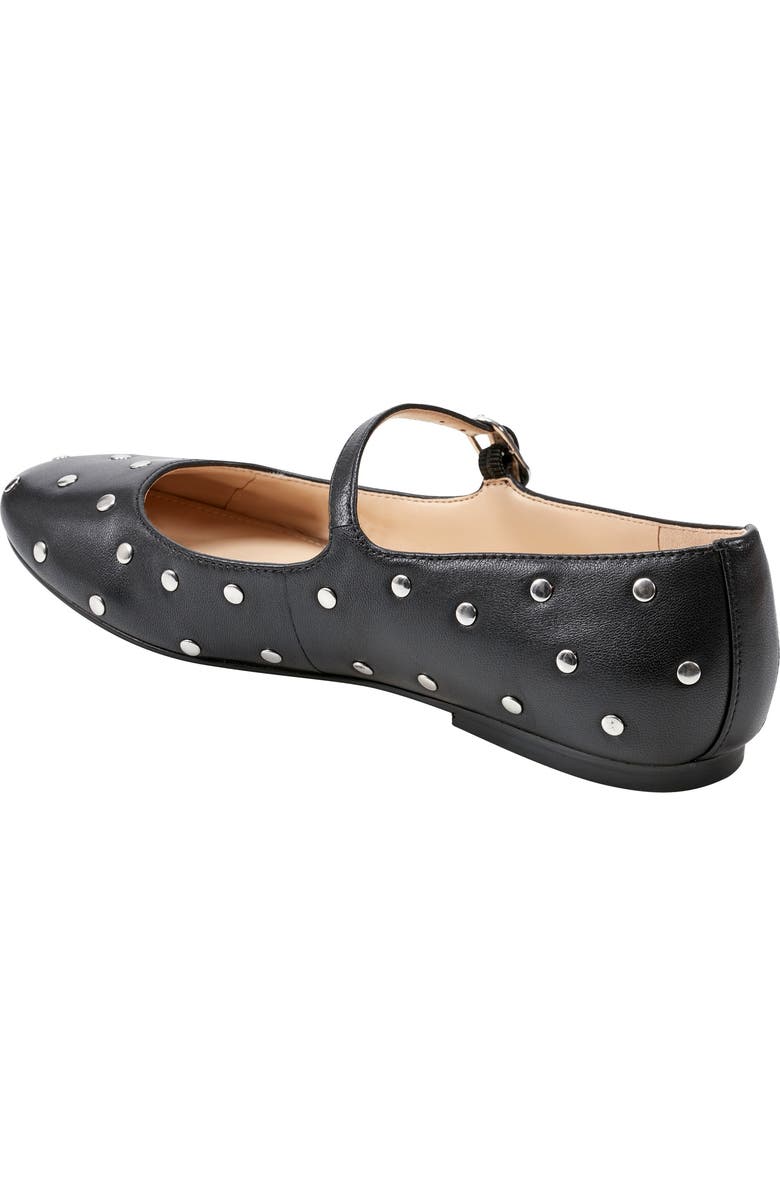 Marc Fisher LTD Elizza Studded Mary Jane Flat, Alternate, color, Black