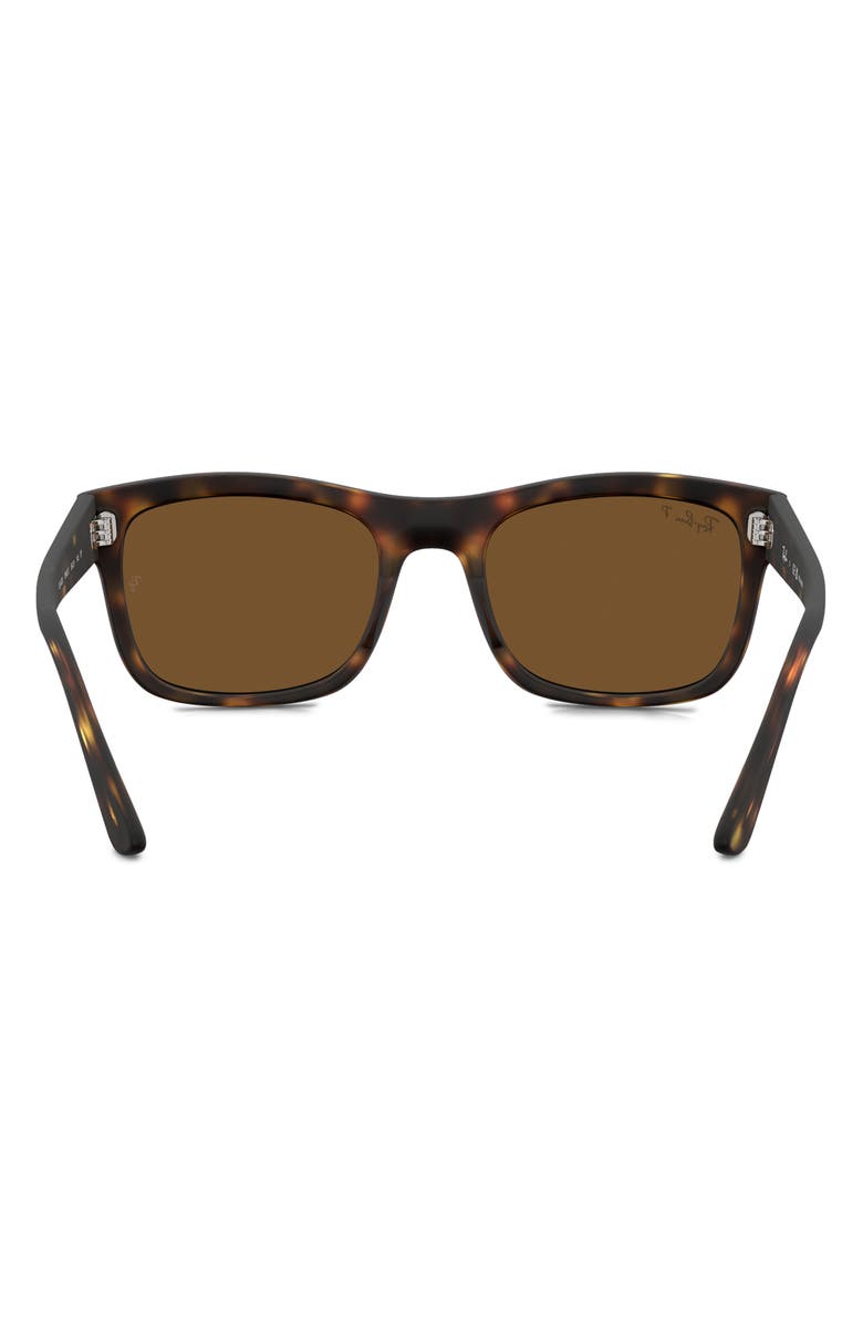 Ray-Ban 56mm Polarized Square Sunglasses, Alternate, color, Matte Hvna