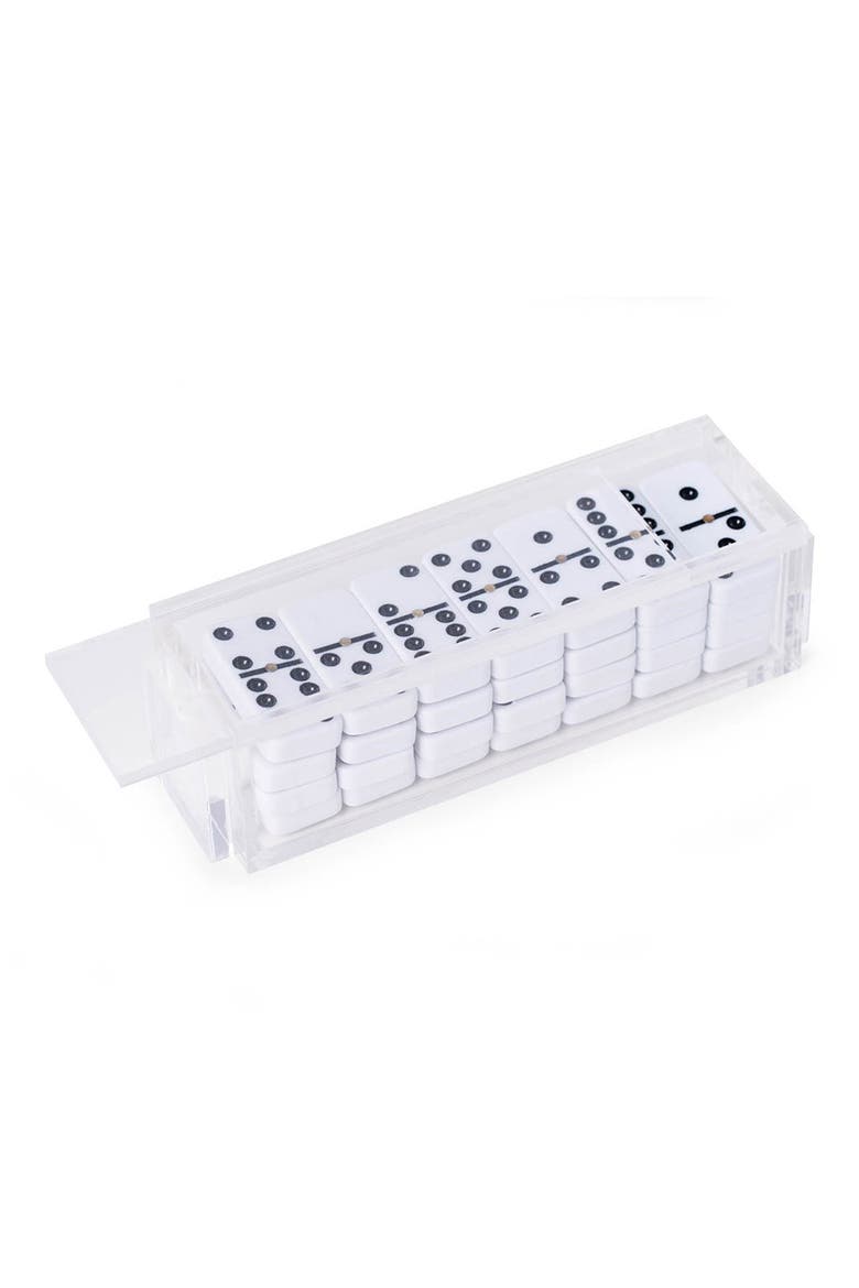 Acrylic Domino Set, Alternate, color, WHITE