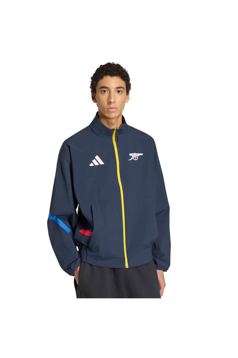 Men's adidas Navy Arsenal 2025/26 Club Anthem Full-Zip Jacket, Main, color, Navy