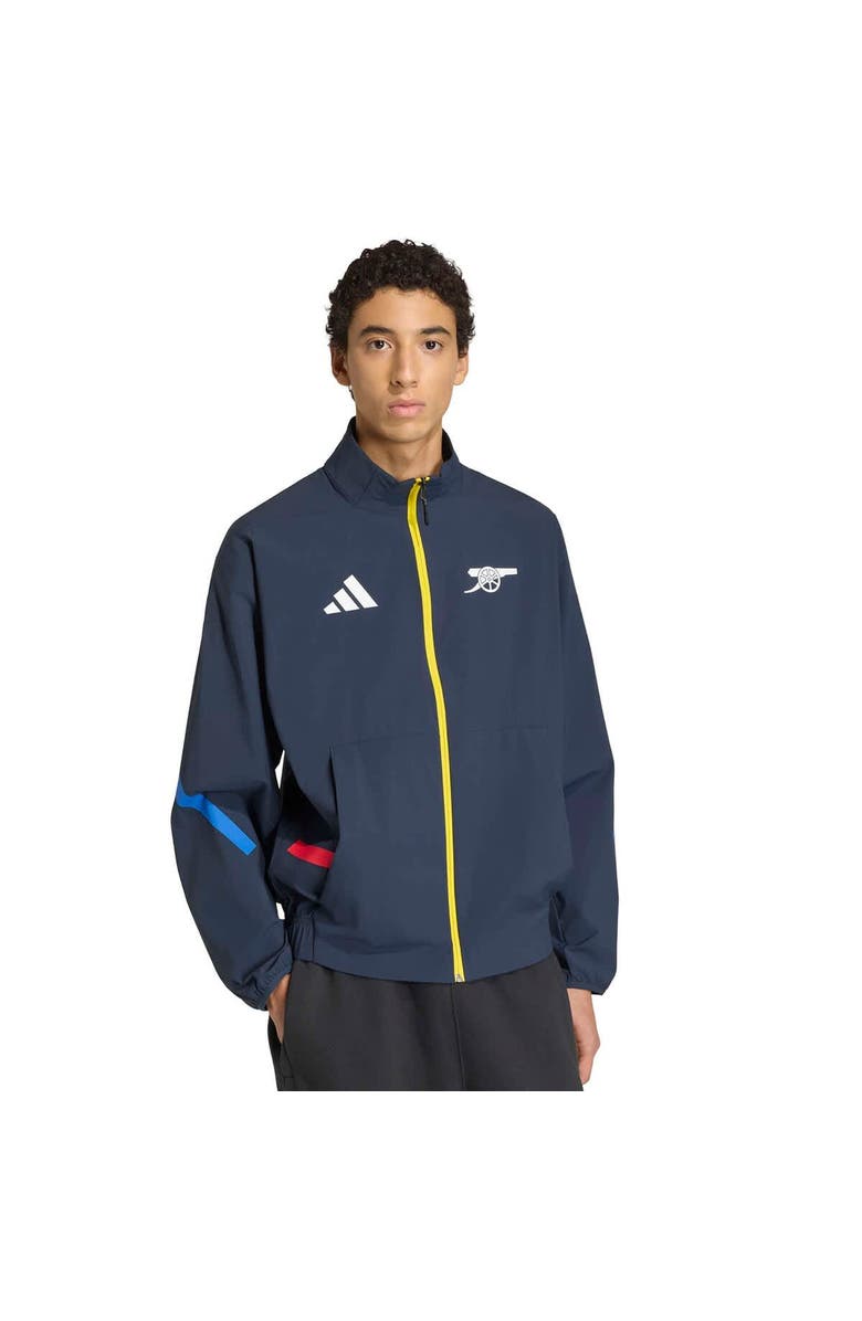 adidas Men's adidas Navy Arsenal 2025/26 Club Anthem Full-Zip Jacket, Main, color, Navy
